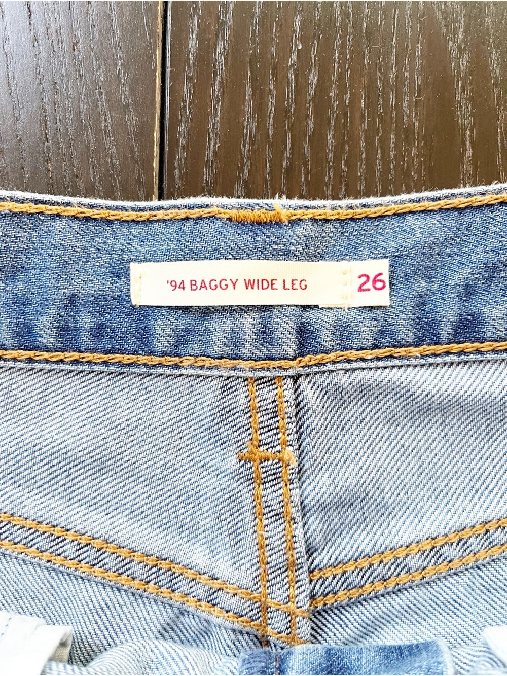 BOGO! Levi’s ‘94 Baggy Wide Leg Jeans Mid Rise Size 26 - Picture 9 of 10